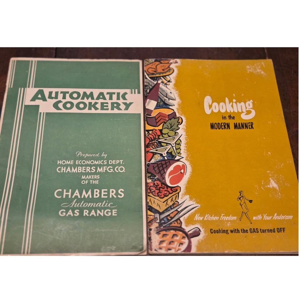 Chambers and Anderson Vintage Cookbook Lot Cooking Pamphlets Mid Century Mod